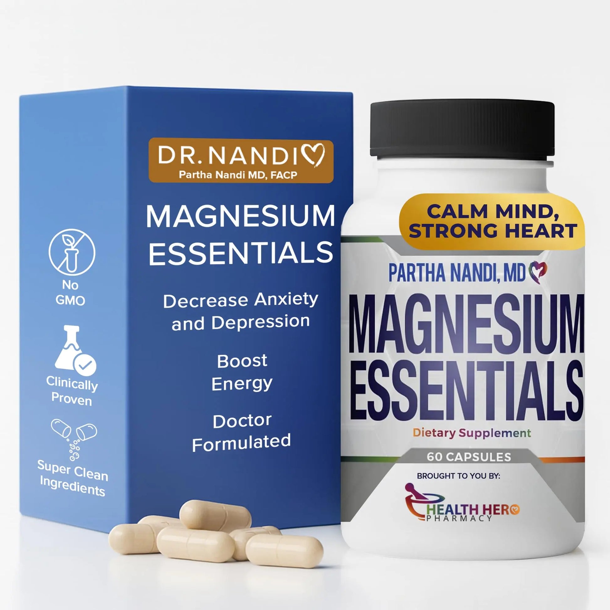 Triple Magnesium Citrate, Malate & Glycinate Complex Supplement – Supports Sleep, Stress, Muscle, Nerve & Heart Health – Advanced High-Absorption Formula – 235mg – 60 Capsules Partha Nandi, MDnz supplements