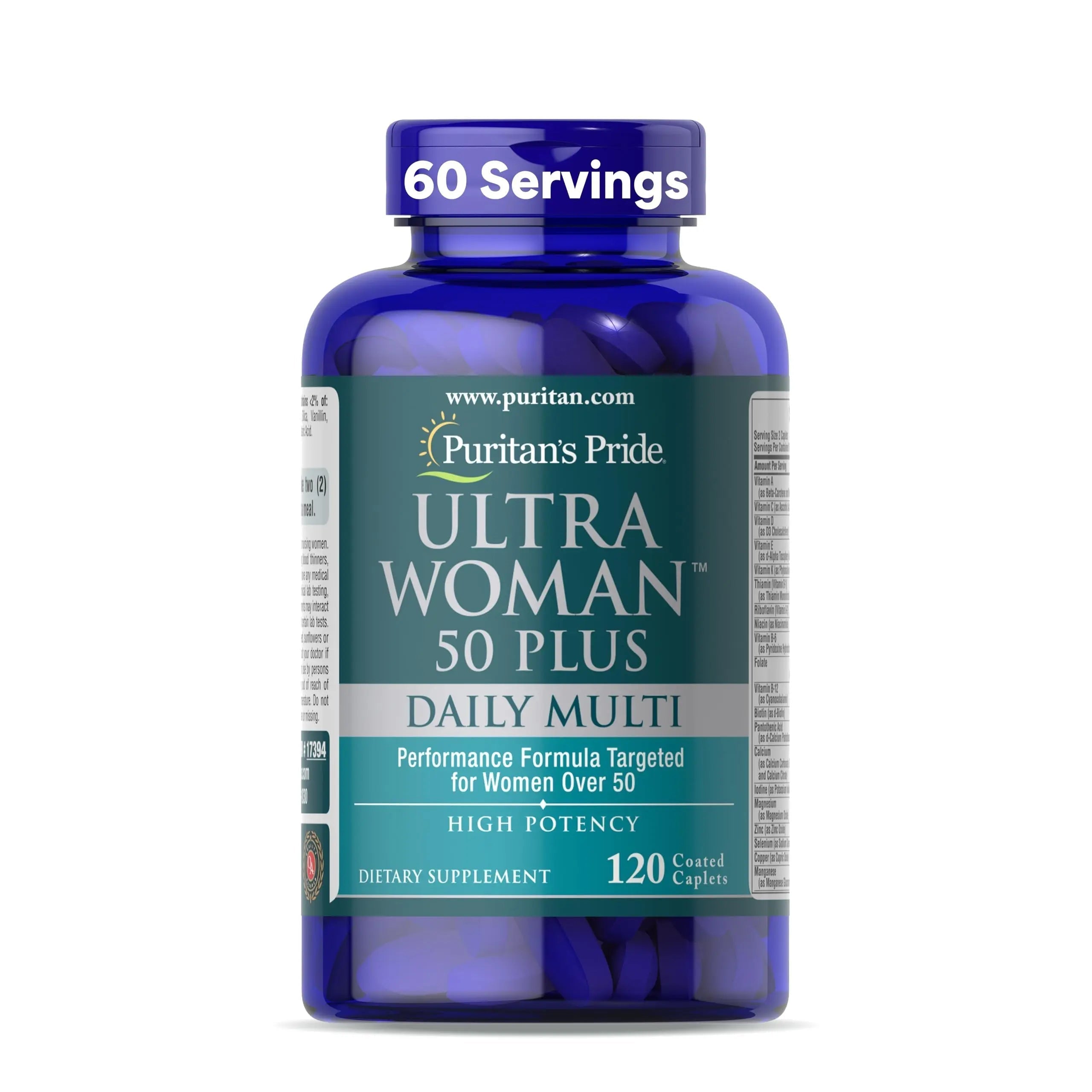 Puritan's Pride Ultra Woman 50 Plus High Potency Performance Time Release Daily Multivitamin with Zinc Puritan's PrideAu supplements