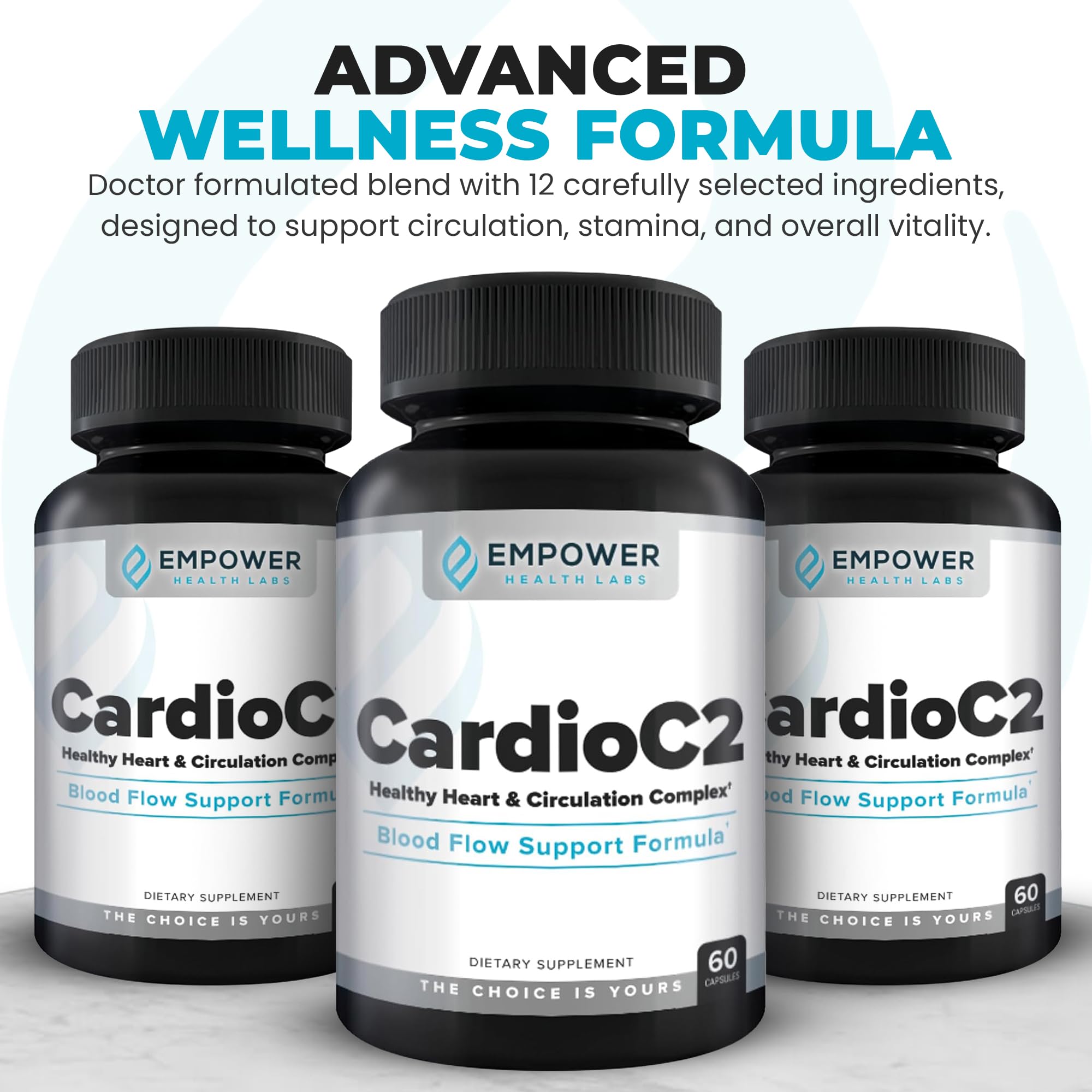 Empower Health Labs CardioC2 Circulation & Energy Support – Doctor-Formulated Blend with Beet Root, Black Garlic, Hawthorn & CoQ10 – Supports Healthy Blood Flow, Energy & Clarity – 60 Capsules Empower Health LabsAu supplements