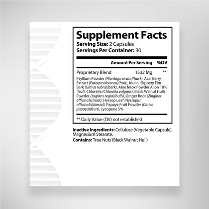 Biogenique Acai Berry Extract & Psyllium Powder, Energy Boost, Free Radical Scavenger BiogeniqueUS supplements