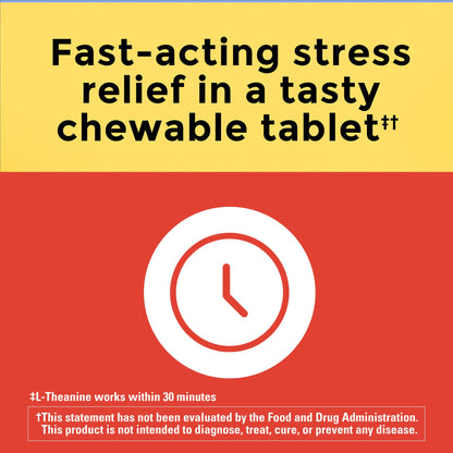 Nature Made Chewable L Theanine 200mg, L-Theanine Supplement for Stress Relief Nature MadeUS supplements