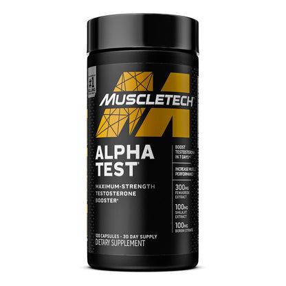 Testosterone Booster for Men, MuscleTech AlphaTest, Tribulus Terrestris & Boron Suppleme MuscleTechUS supplements