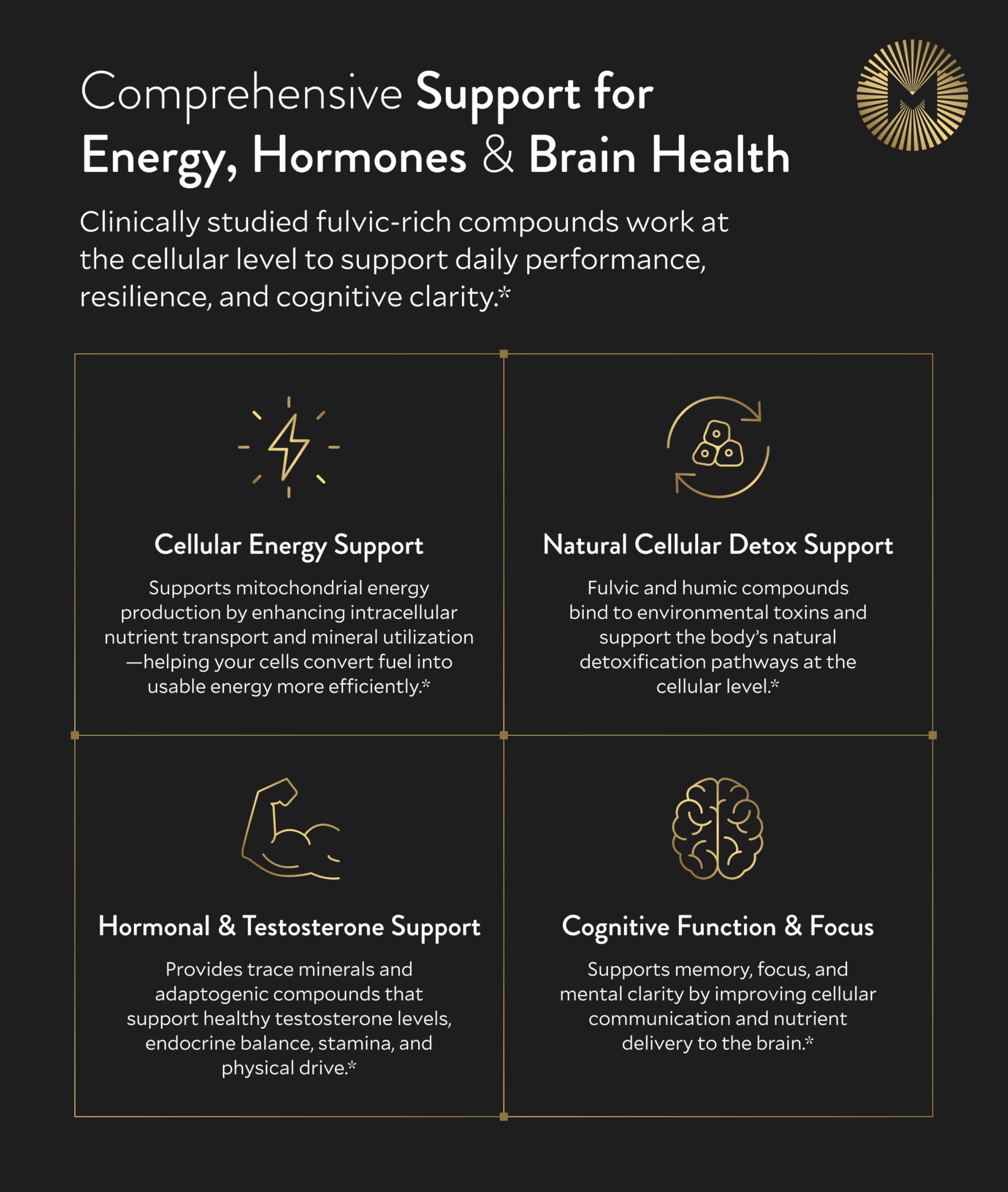 Manna Vitality Shilajit+ Capsules | 1000mg Purified Himalayan Shilajit Resin Supplement | Highest Bioavailability | Energy, Performance, Detox, Vitality, Mental Clarity & Cognitive Support | 60 Count M MannaAu supplements
