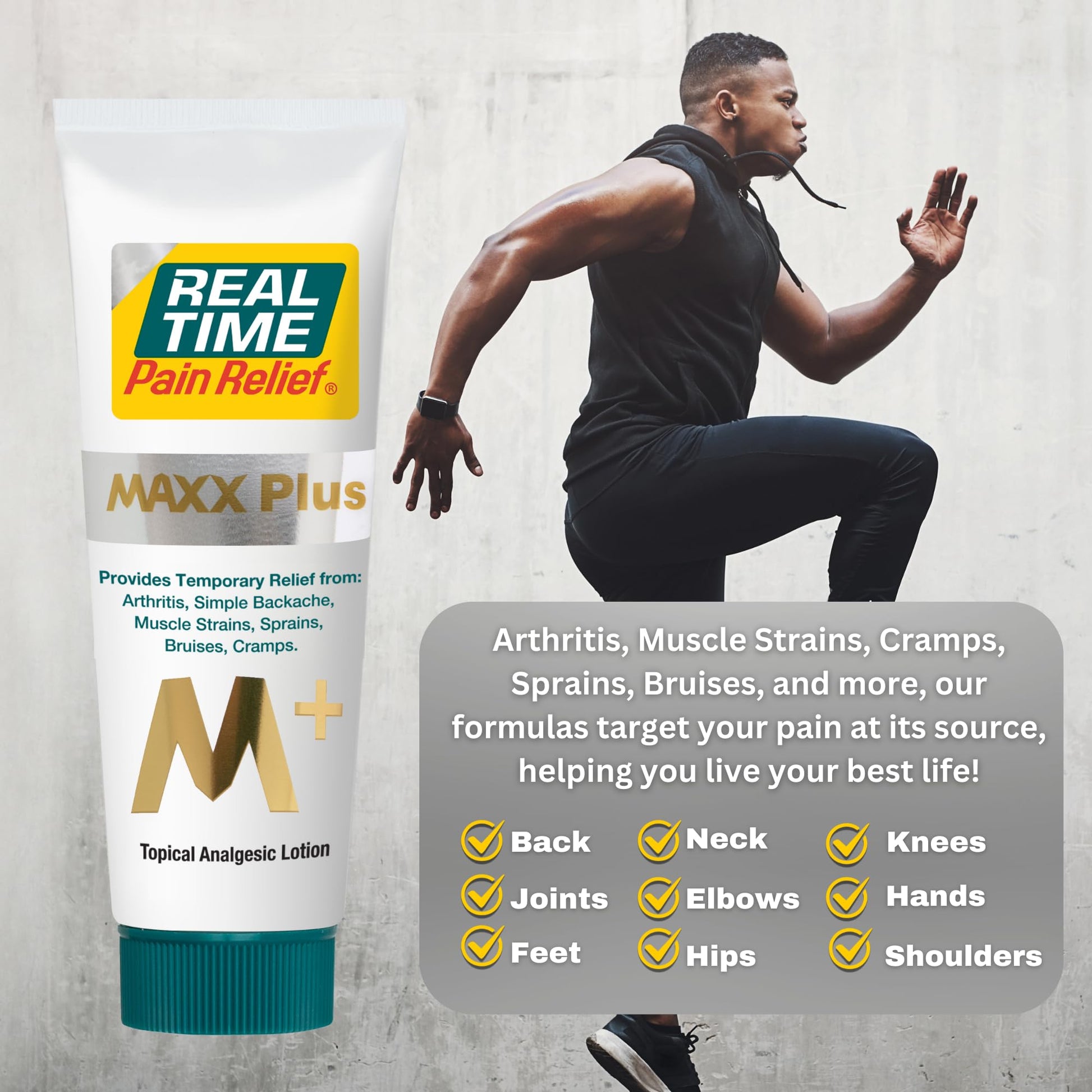 Real Time Pain Relief MAXX Plus - 7oz Tube | Intensive Formula with 19 Natural Ingredients Including Hemp Oil | Fast-Acting Relief for Muscle Pain, Arthritis, Backaches, and More Real Time Pain ReliefAu supplements