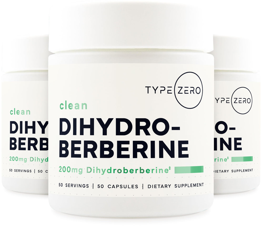 Type Zero Clean Dihydroberberine 200mg Capsules - 50 Capsules - GlucoVantage Dihydroberberine Supplement - Non-GMO & Gluten Free Type ZeroUS supplements