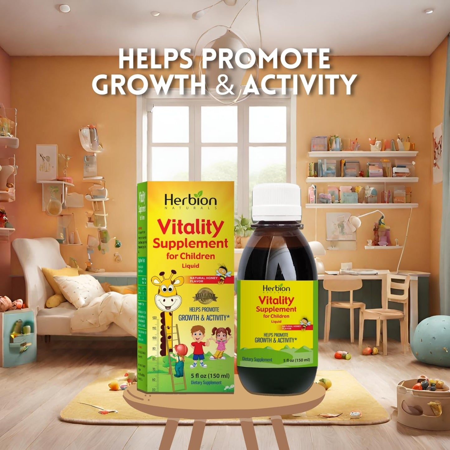 Herbion Naturals Vitality Supplement Syrup for Children, Promotes Growth and Appetite Herbion NaturalsUS supplements