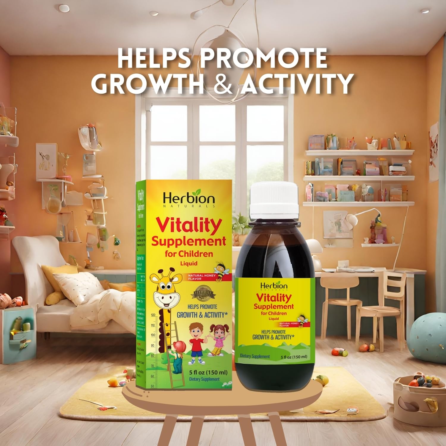 Herbion Naturals Vitality Supplement Syrup for Children, Promotes Growth and Appetite Herbion NaturalsUS supplements