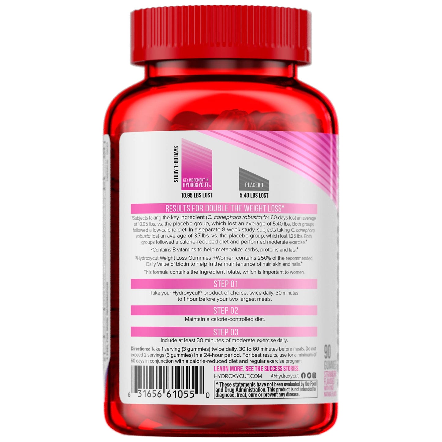 Hydroxycut Gummies + Women Strawberry 90ct HydroxycutUS supplements