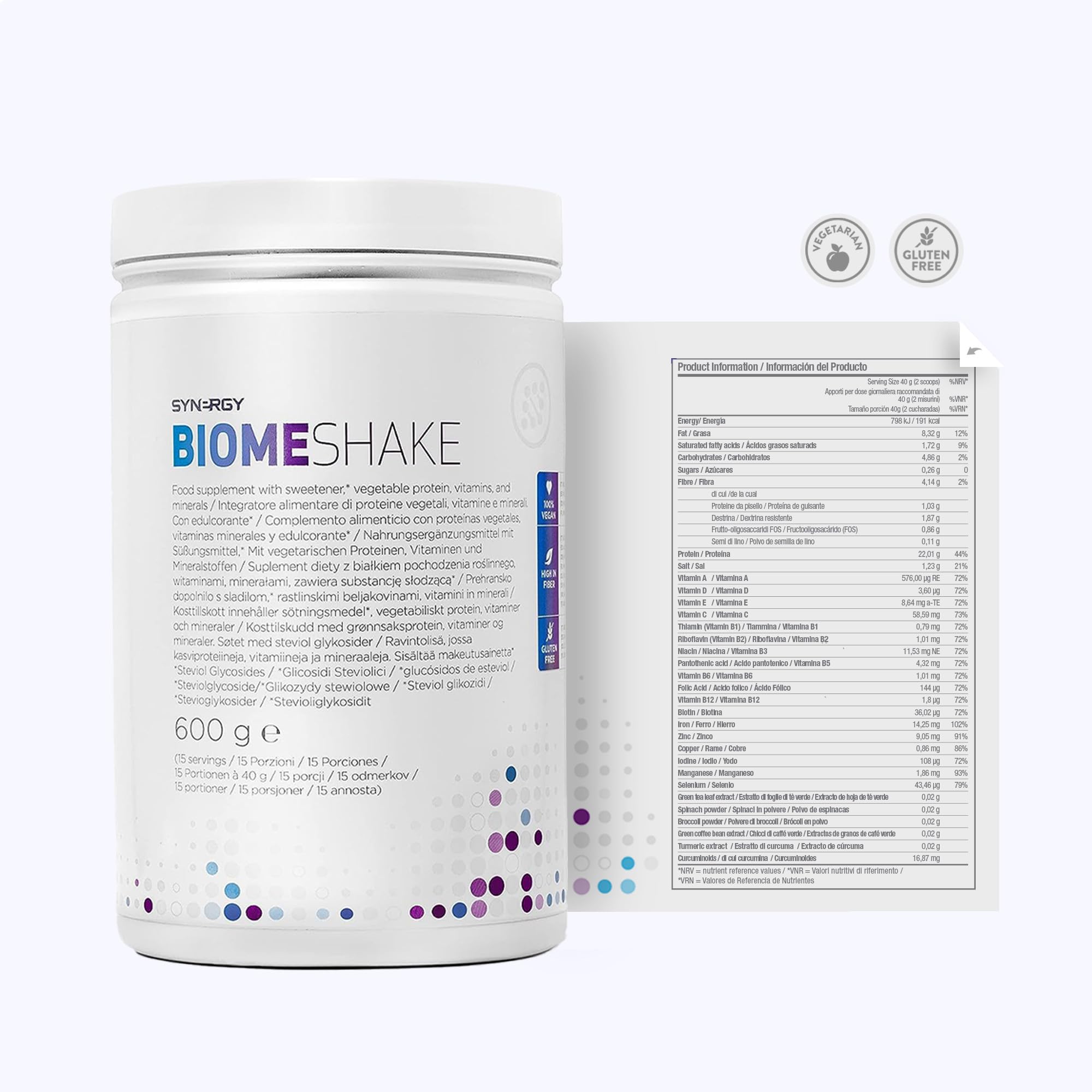 Synergy Worldwide Biome Shake 600 g | 22g Protein Powder Supplement | High in nutrients, Vitamins and Minerals Synergy WorldwideAu supplements