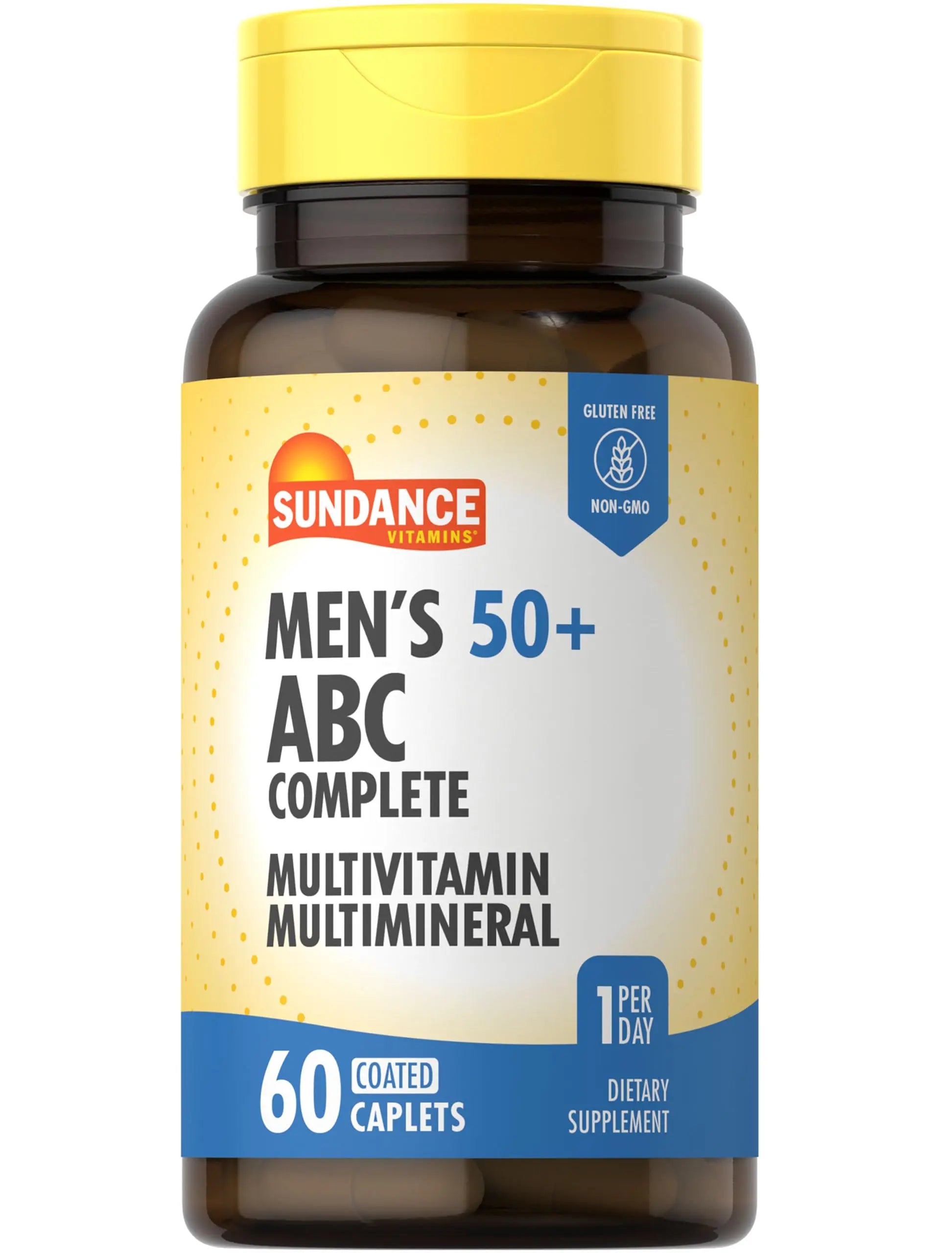 Sundance Men's 50+ Multivitamin Caplets | with Vitamins A, C, E, B6, B12 | Multimineral Formula | Non-GMO & Gluten Free Supplement SundanceAu supplements