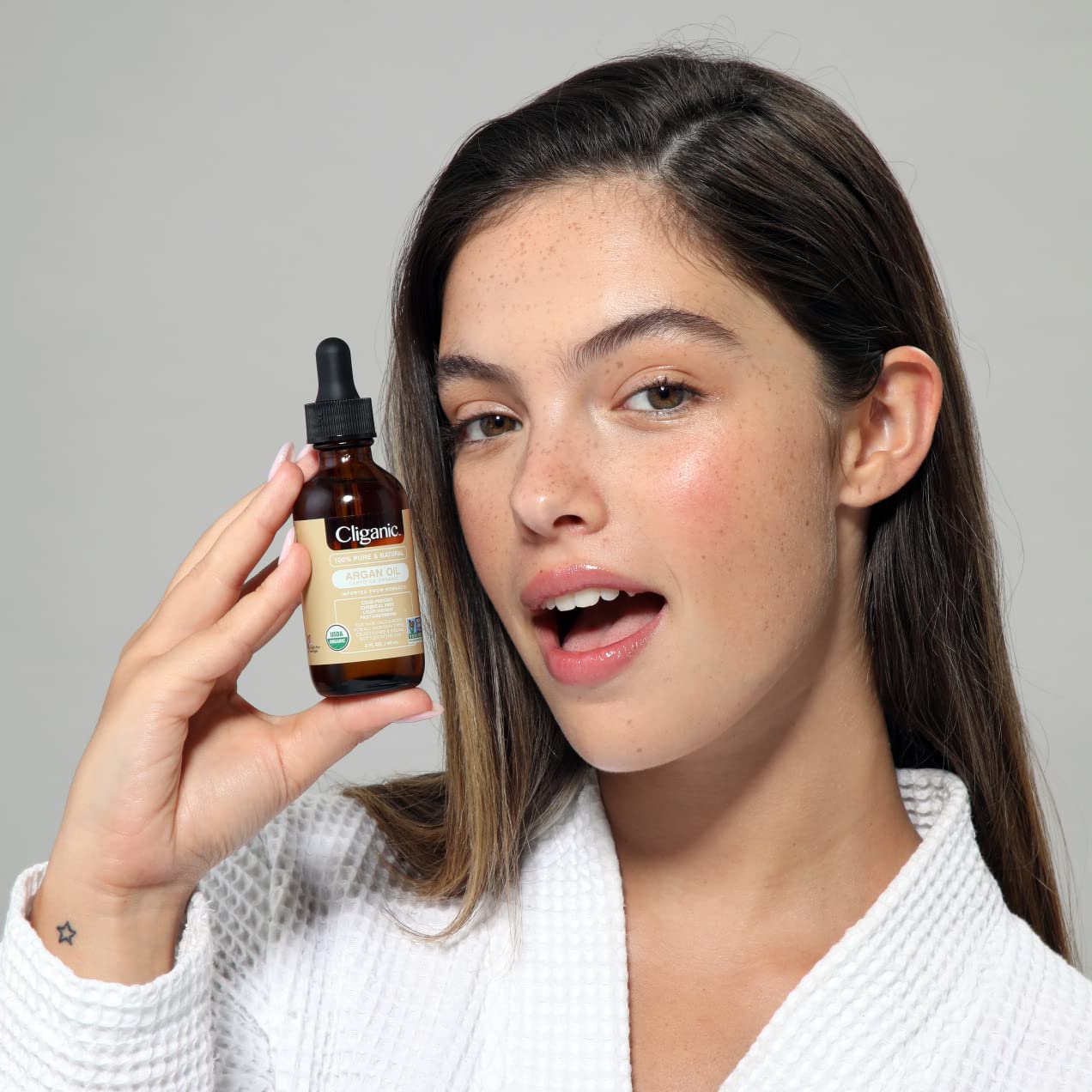 Cliganic USDA Organic Argan Oil, 100% Pure | for Hair, Face & Skin | Natural Cold Pressed Carrier Oil CliganicAu supplements