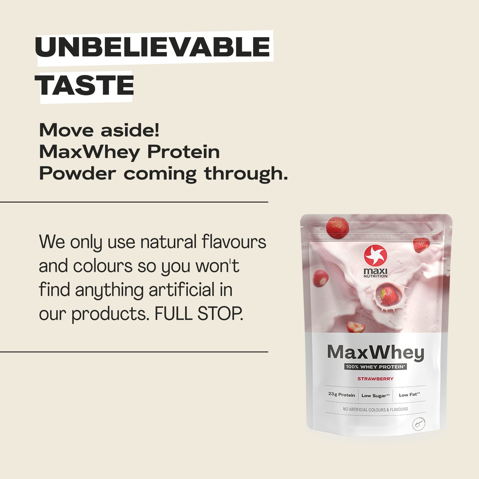 MaxiNutrition - MaxWhey - Whey Protein Powder Strawberry - Low-Fat - Low Sugar MaxiNutritionAu supplements