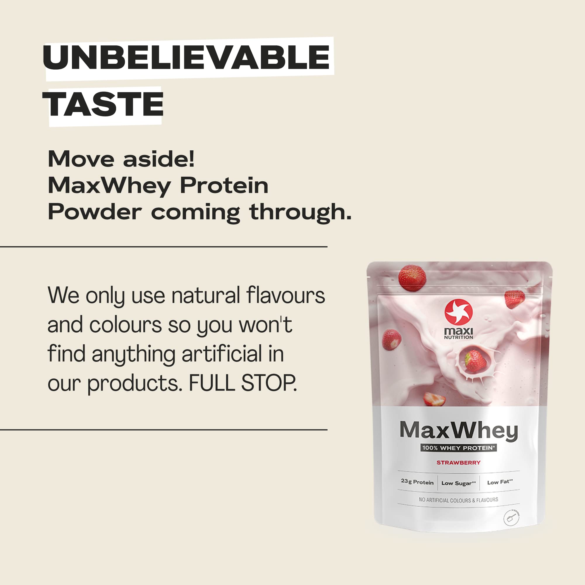MaxiNutrition - MaxWhey - Whey Protein Powder Strawberry - Low-Fat - Low Sugar MaxiNutritionAu supplements