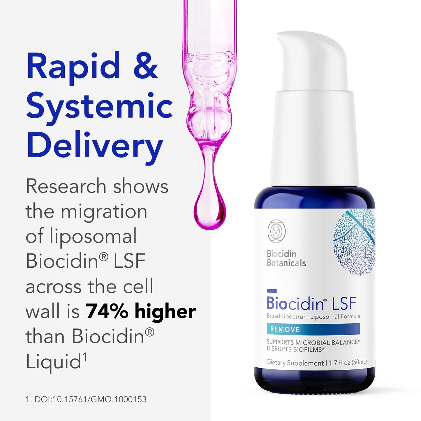 Biocidin LSF for Gut Cleanse Detox & Biofilm Defense Support - Potent, Broad-Spectrum Liposomal Formula for Rapid Absorption - Promote Gut Health, Microbial Balance & Mental Clarity (1.7 Fl Oz) Bio-Botanical ResearchUS supplements