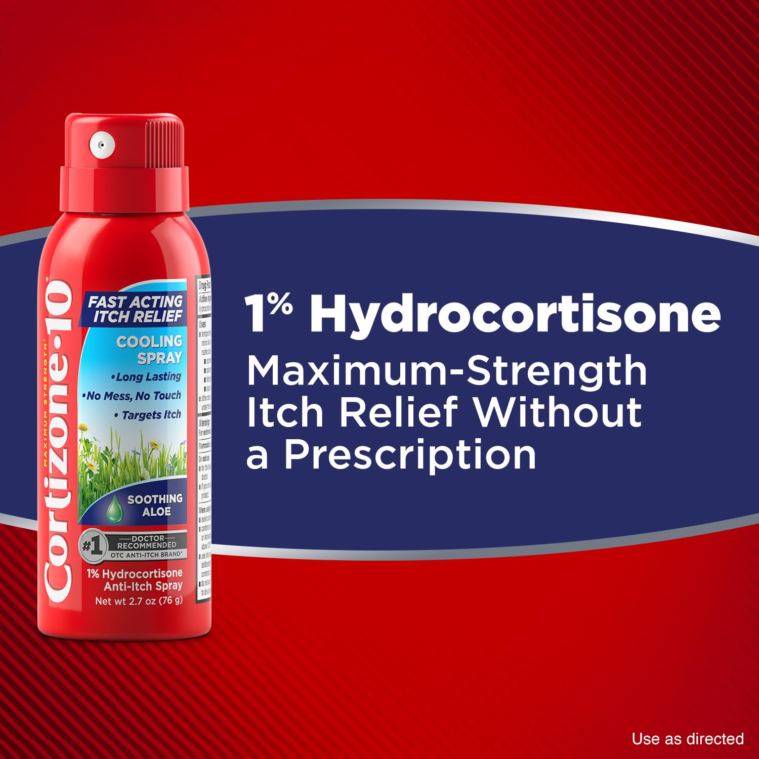 Cortizone 10 Maximum Strength Soothing Aloe Itch Relief Cooling Spray, 1% Hydrocortisone, Fast-Acting, Anti-Itch Spray for Bug Bites, Rash, Eczema, Psoriasis, Poison Ivy, Oak, Sumac, 2.7 oz Cortizone 10Au supplements