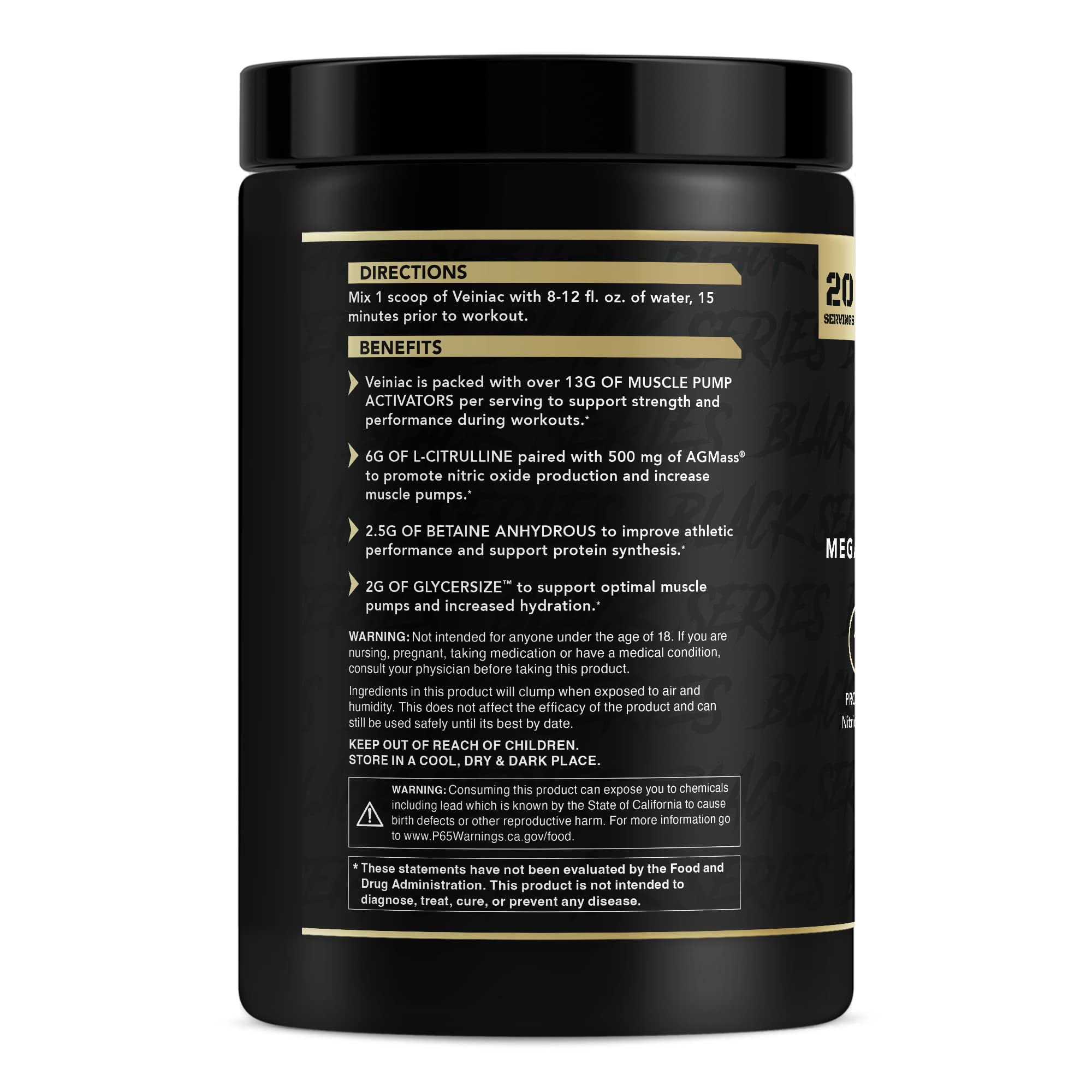 Anabolic Warfare Veiniac Muscle Pump Activator Supplement Stimulant Free Pre-Workout Anabolic WarfareAu supplements