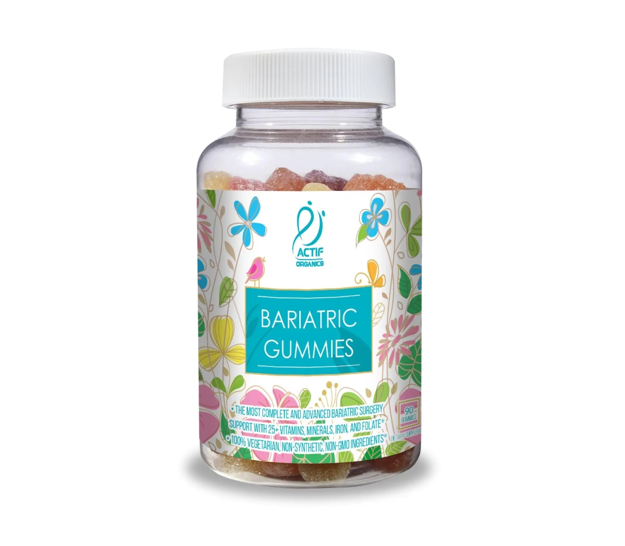 ACTIF Organic Bariatric Gummies with 25+ Organic Vitamins and Minerals for Bariatric Surgery, Advanced Formula ACTIFAu supplements