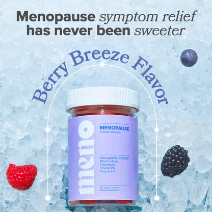 MENO Gummies for Menopause, 30 Servings (Pack of 2) - Hormone-Free Menopause O PositivUS supplements