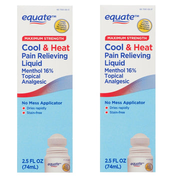 Equate Maximum Strength Cool & Heat, Equate Cool & Heat Pain Relief, Joint Pain Relief, 2.5 fl. oz, Pack of 2 Aus HealthcareAu supplements