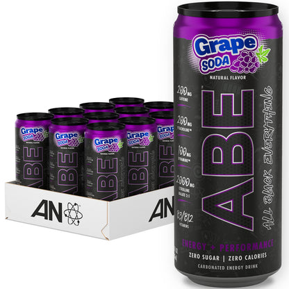 ABE Energy + Performance Sugar Free Energy Drink - All Black Everything Drink ABE all black everythingUS supplements