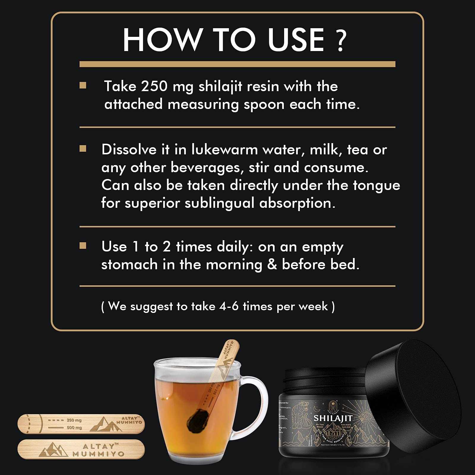 Shilajit Resin with Fulvic Acid & Trace Minerals, Original Siberian Pure Shilajit with 85+ Humic ALTAY MUMMIYOAu supplements
