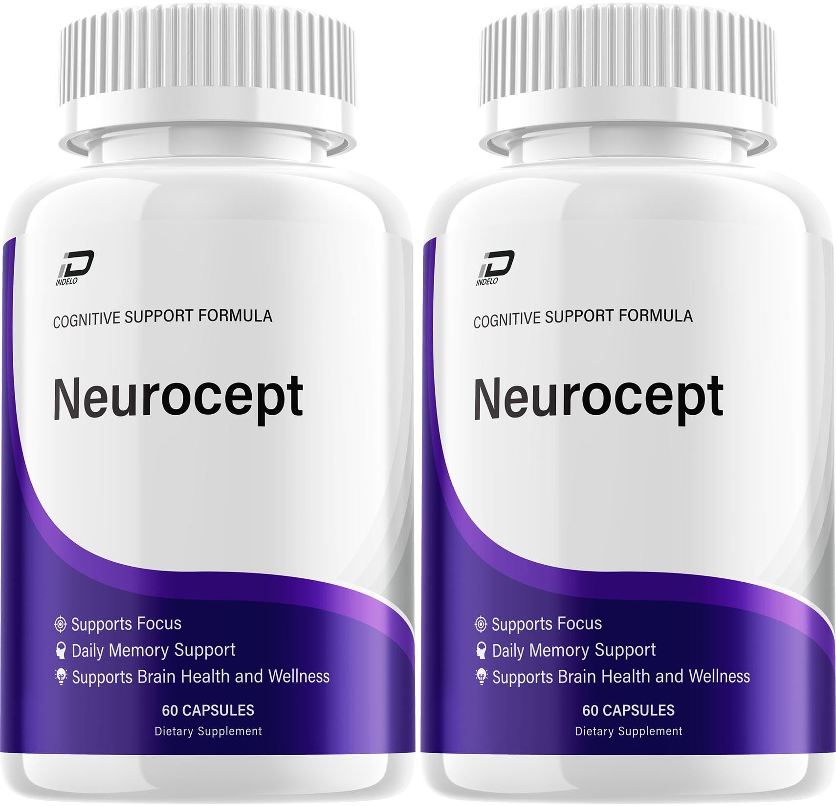 Neurocept Supplement Capsules – All Natural Maximum Strength Formula, Focus & Memory Support (2 Pack – 120 Capsules) IndeloAu supplements