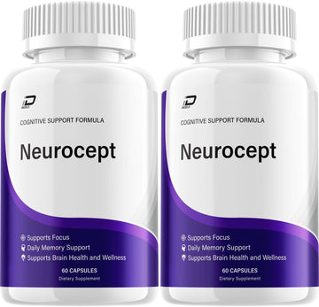 Neurocept Supplement Capsules – All Natural Maximum Strength Formula, Focus & Memory Support (2 Pack – 120 Capsules) IndeloAu supplements