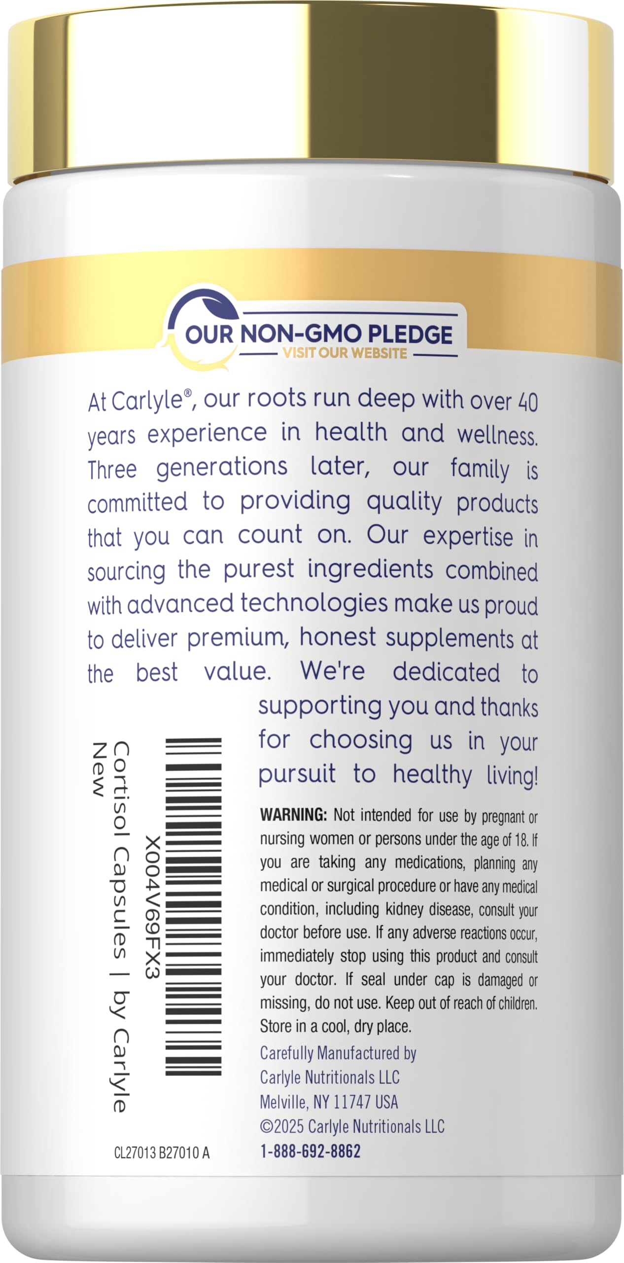 Carlyle Cortisol Supplement | 60 Vegan Capsules | Ashwagandha & Magnesium Complex | Non-GMO, Gluten Free CarlyleAu supplements