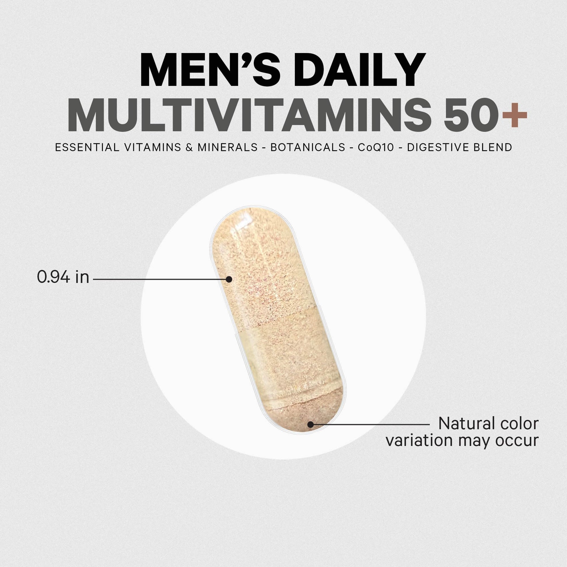 Codeage Men's Multivitamin 50+ Supplement - Essential Vitamins for Men Over 50 Years Old, Minerals, CoQ10, Turmeric, Saw Palmetto, Maca, Panax Ginseng, Probiotics & Botanicals - Non-GMO - 90 Capsules CodeageAu supplements