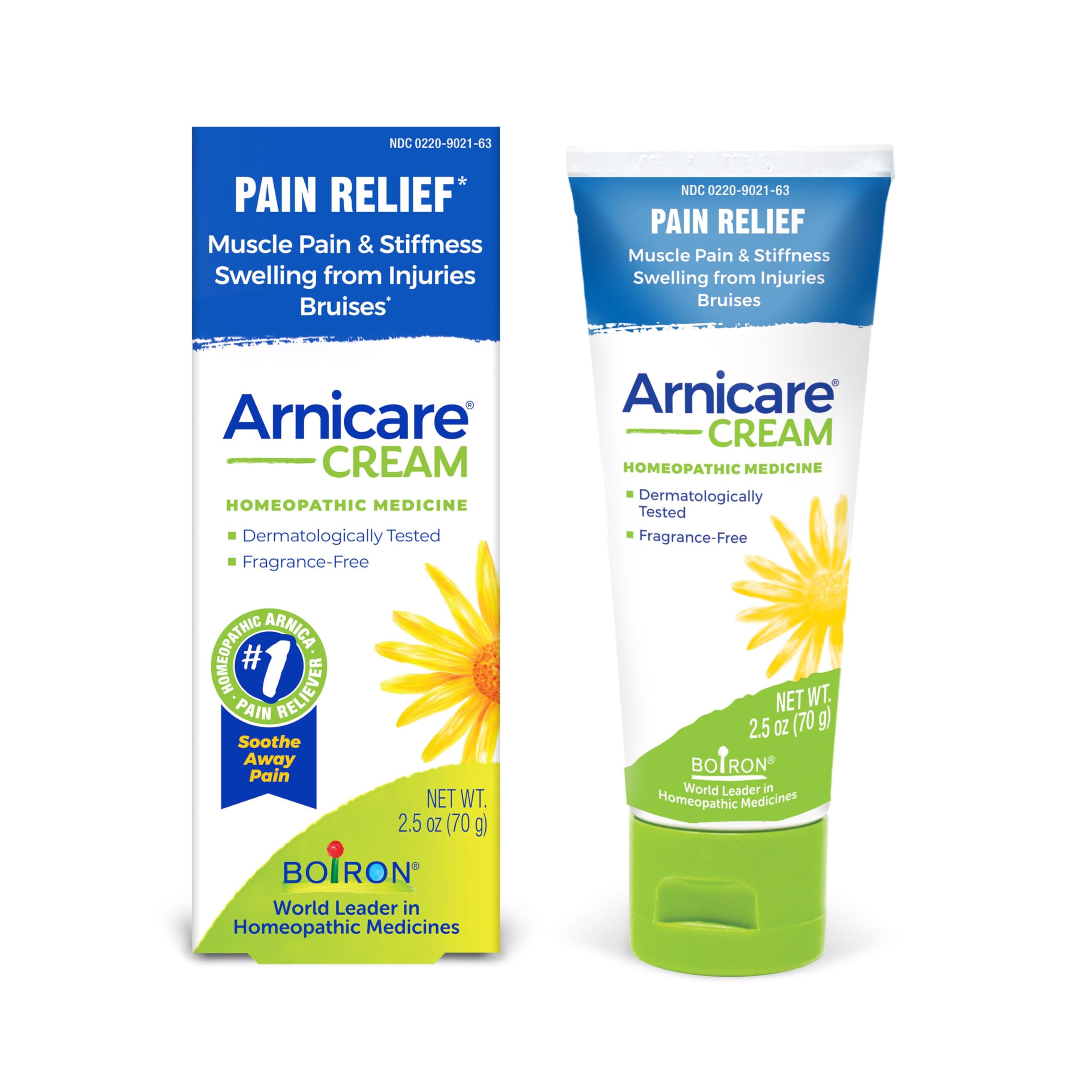 Boiron Arnicare Cream Natural Soothing Relief for Joint Pain, Muscle Pain, Swelling, Soreness, and Stiffness - Fast Absorbing and Fragrance-Free - 2.5 oz BoironAu supplements