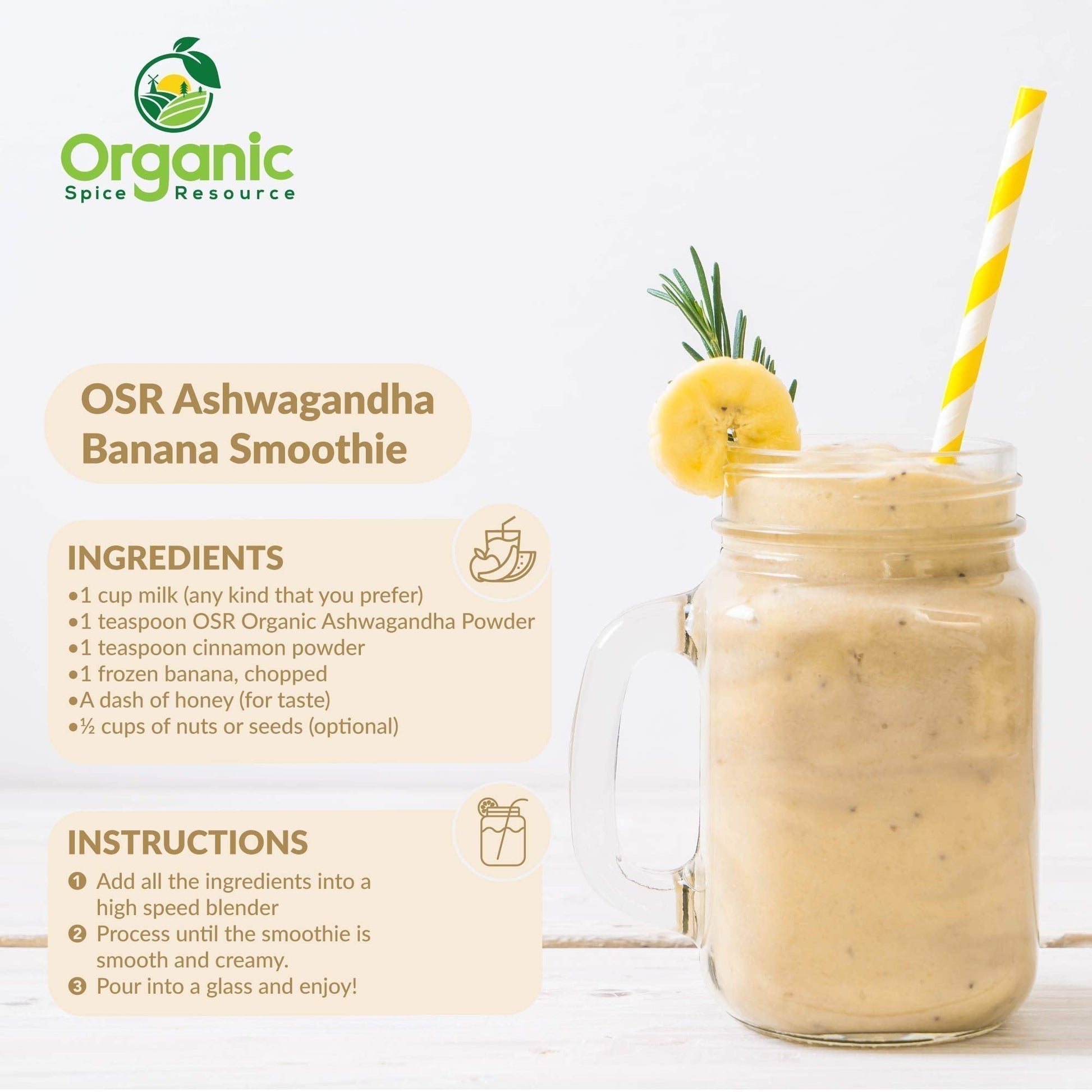 Organic Ashwagandha Root Powder - 1.10 lbs (17.64 oz) | Resealable Kraft Bag,Non-GMO, Indian Ginseng, Withania Somnifera -100% Raw from India, by SHOPOSR Organic Spice ResourceAu supplements