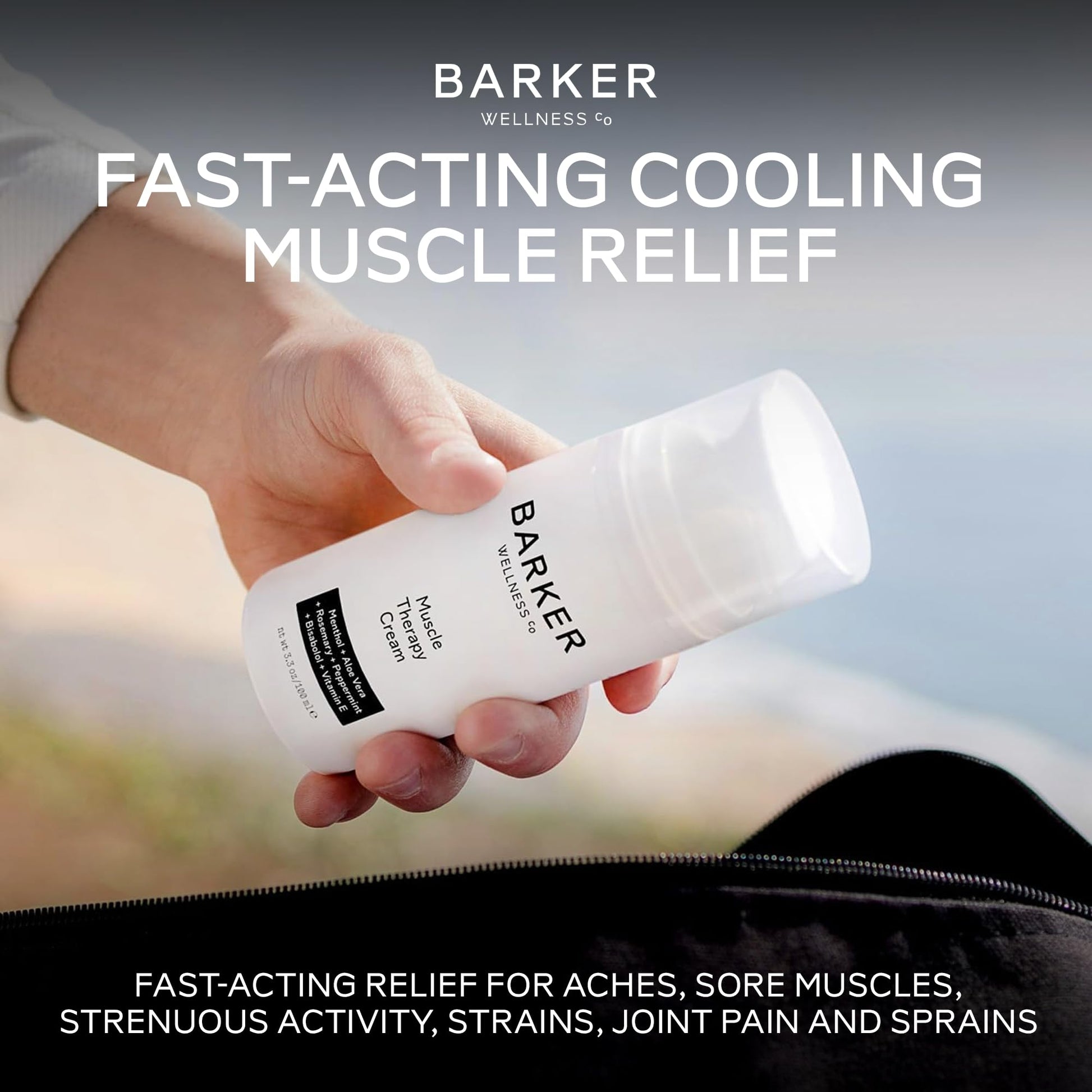 Barker Wellness Soothing Muscle Therapy Cream | Advanced Joint & Muscle Relief for Recovery & Relaxation | Enriched with Antioxidants & Moisturizing Vitamin E | All-Natural Vegan Formula (100ml) Barker Wellness CoAu supplements