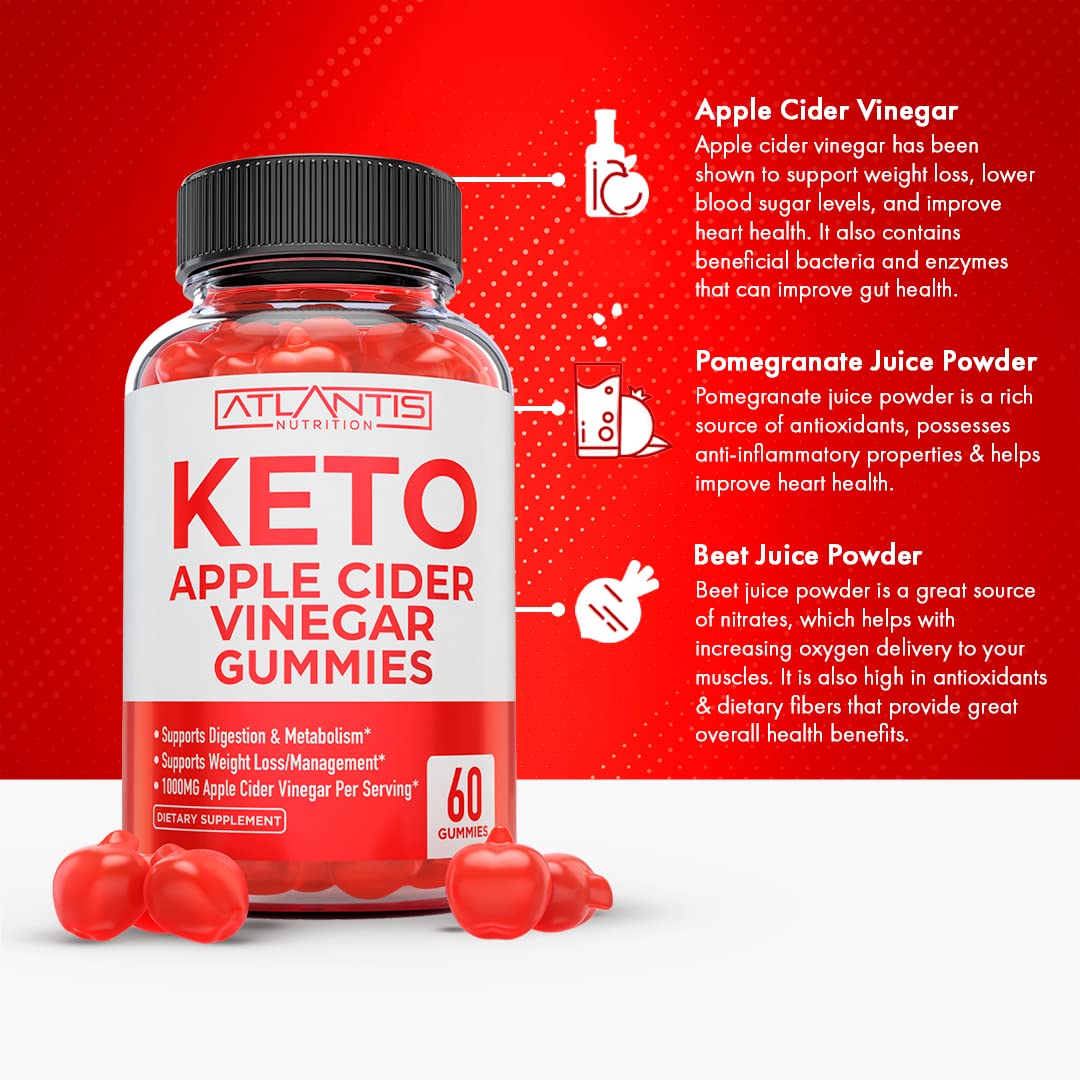 Keto ACV Gummies for Weight Loss - Apple Cider Vinegar Keto ACV Gummies Formulated Atlantis NutritionAu supplements