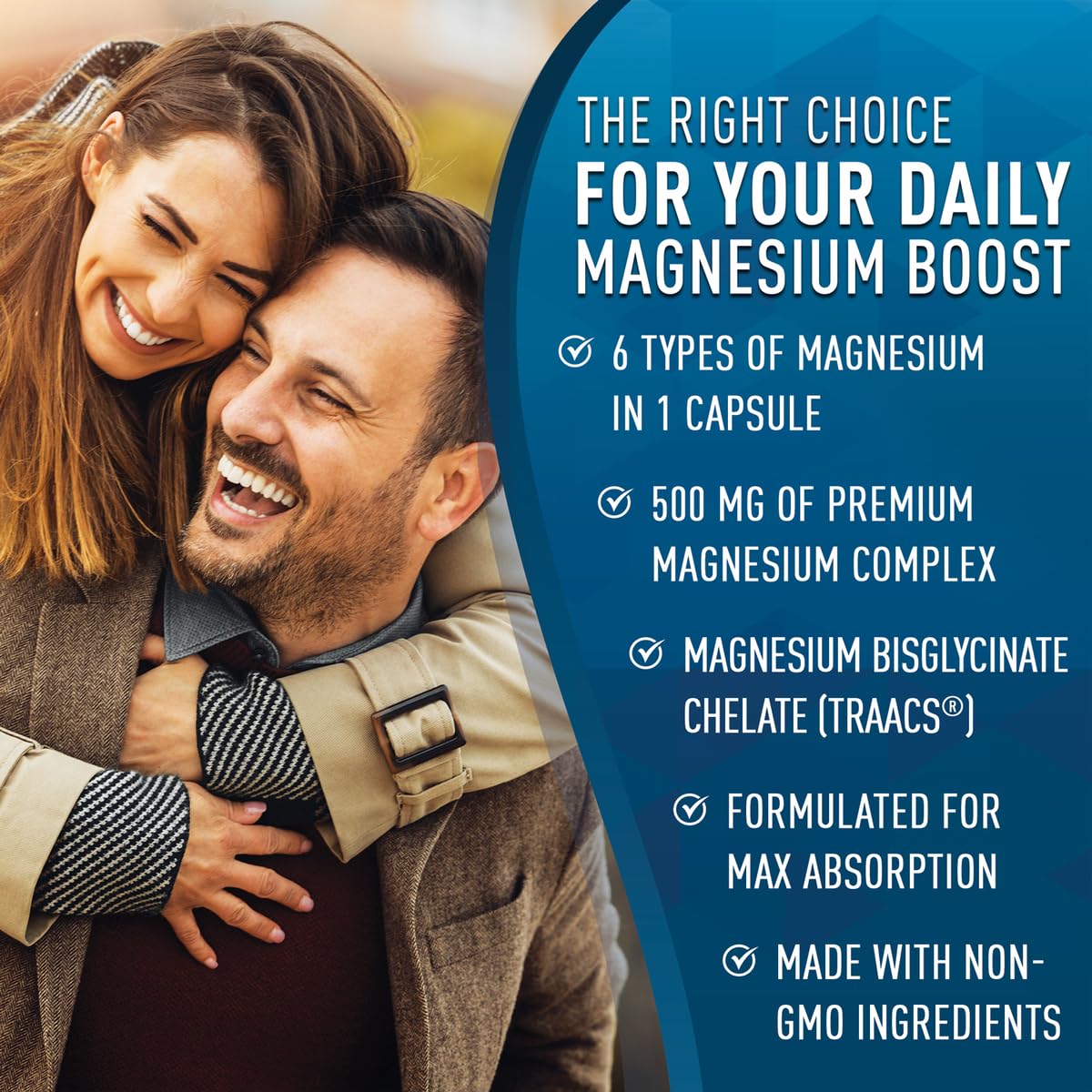 Magnesium Complex Supplement - Magnesium Citrate, Malate, Taurate, Oxide Purely OptimalUS supplements