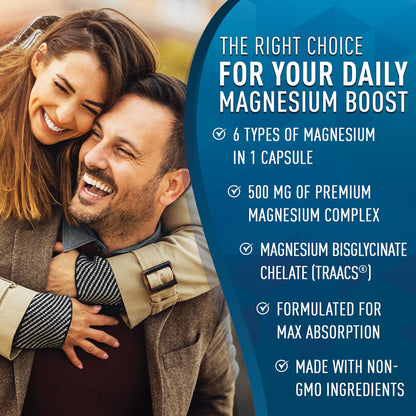 Magnesium Complex Supplement - Magnesium Citrate, Malate, Taurate, Oxide Purely OptimalUS supplements