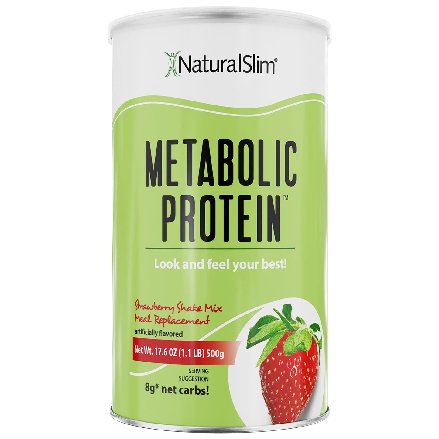 NaturalSlim Metabolic Whey Protein Powder Strawberry – Low Carb, Meal Replacement NaturalSlimUS supplements