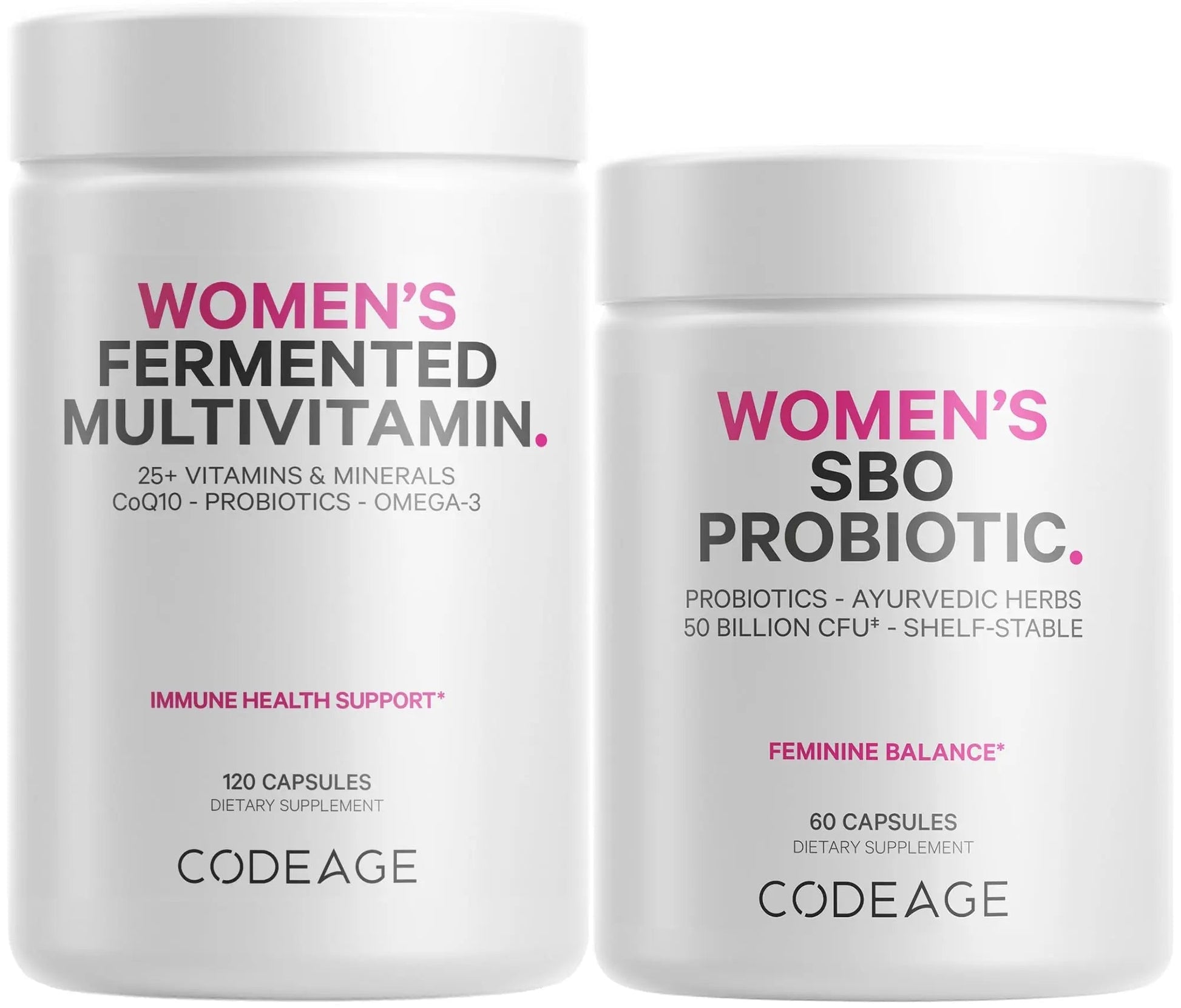 Codeage Women’s Multivitamin Bundle: Women’s Formula & Women’s Probiotic Daily Vitamins CodeageAu supplements