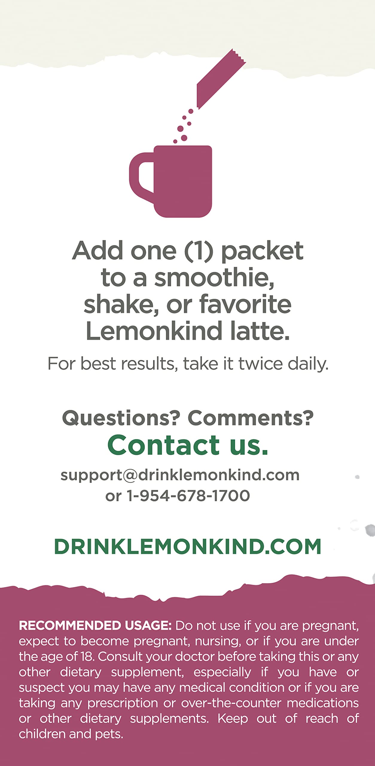 LEMONKIND Organic Zero Calorie Control - Healthy Supplement for Controling Snacking LEMONKINDUS supplements