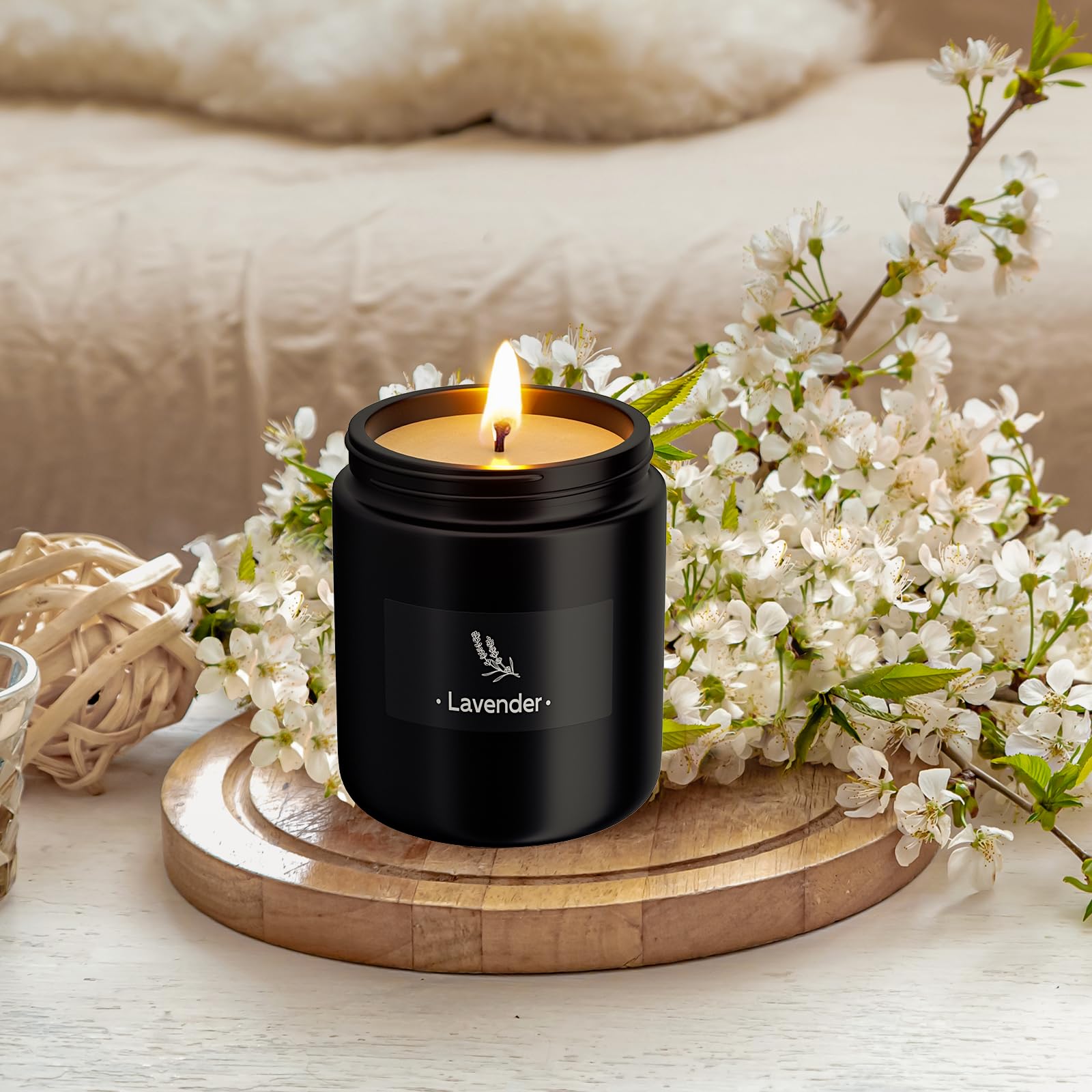 2 Pack Scented Candles for Home Scented, Strong Fragranced Aromatherapy Candles - 6 Oz TranquilBlissAu supplements