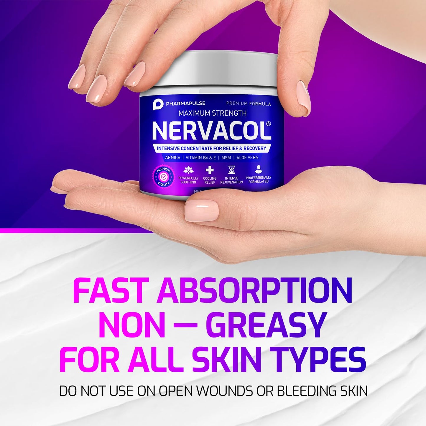 Neuropathy Nerve Therapy & Relief Cream - Maximum Strength Relief Cream for Foot PharmapulseUS supplements
