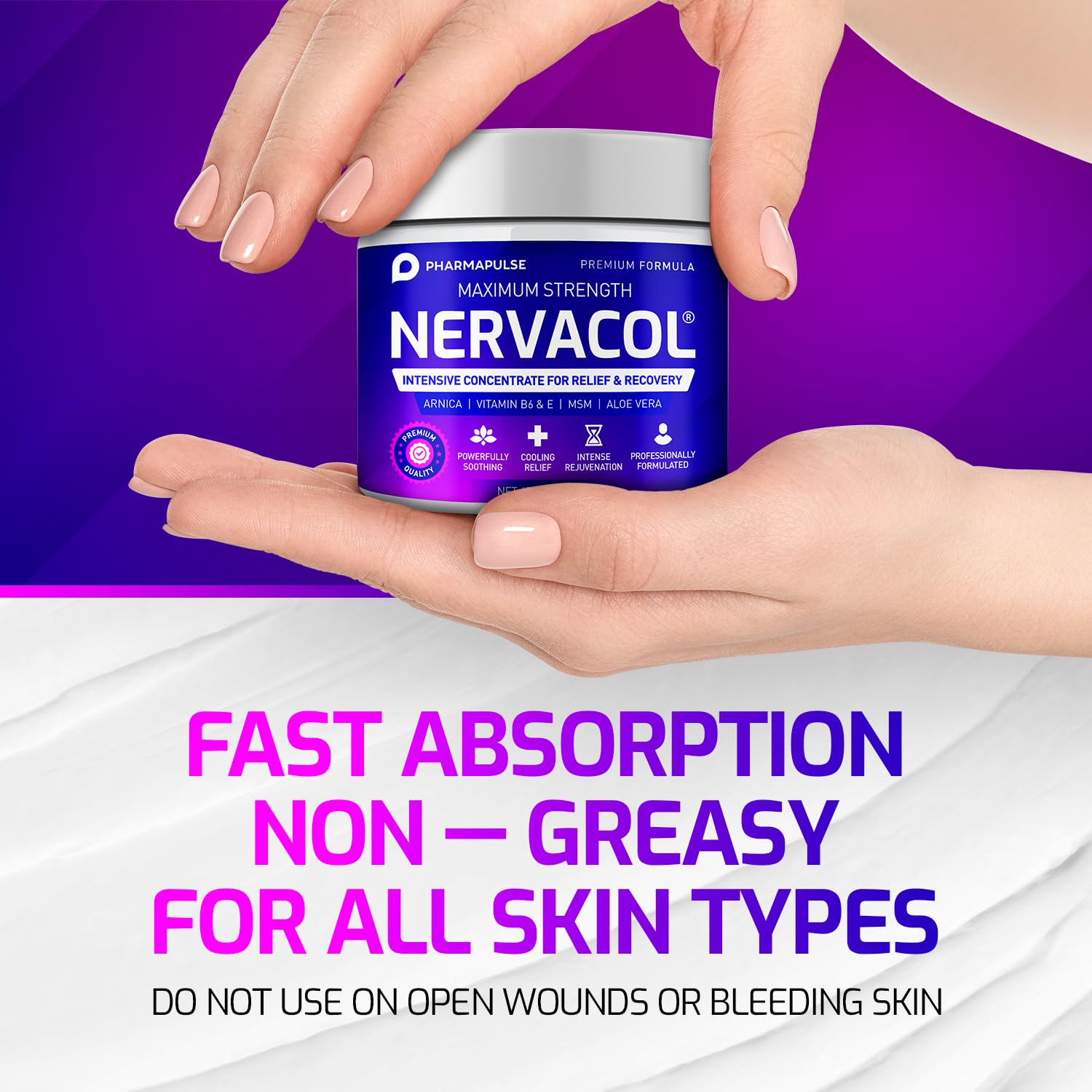 Neuropathy Nerve Therapy & Relief Cream - Maximum Strength Relief Cream for Foot PharmapulseUS supplements