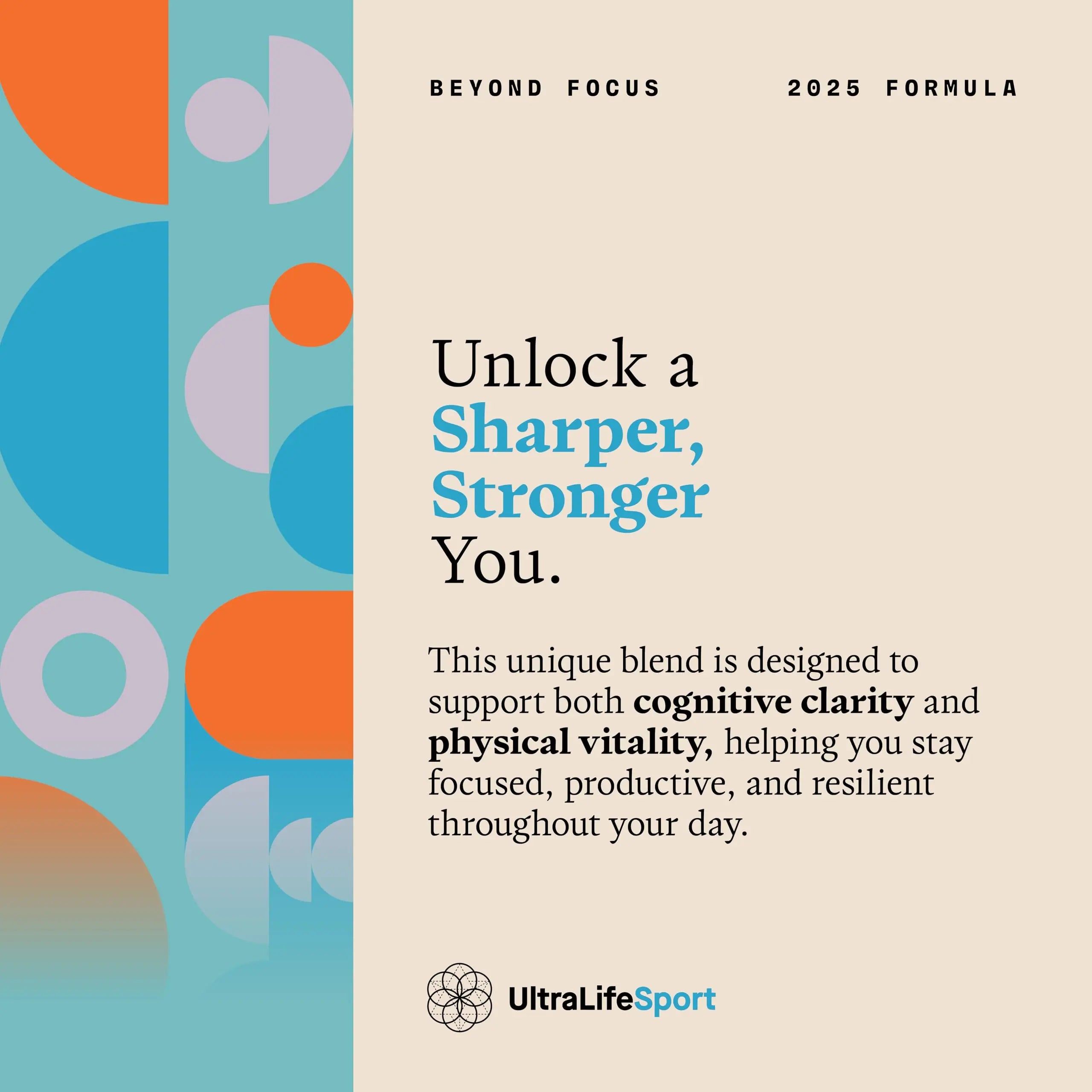 Ultra Life Sport - Beyond Focus Organic Mushroom Supplement - 30 Capsule Brain Supplements for Memory and Focus - 100% Vegan, Non-GMO - Memory Booster with Bacopa, Cordyceps, & Lion’s Mane Ultra Life Sportnz supplements