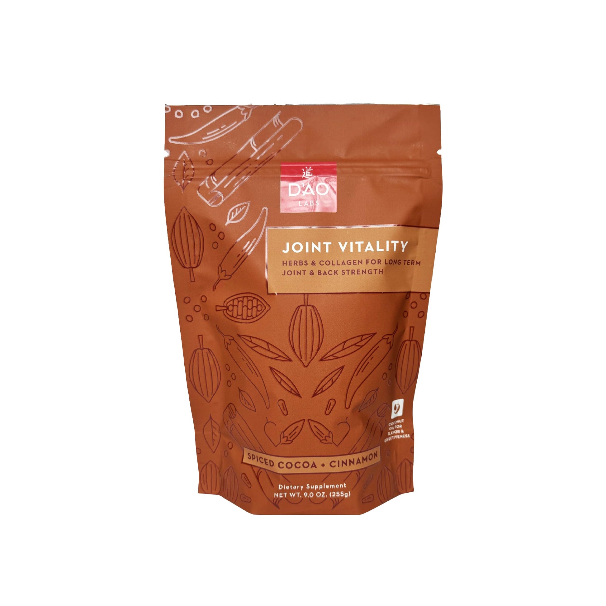 D'AO Labs Joint Vitality Powder - Joint Support - Du Huo Ji Shen Tang Traditional Chinese Herbal - Increased Mobility & Flexibility - Spiced Cocoa & Cinnamon Flavor - 15 Servings DAO LabsAu supplements