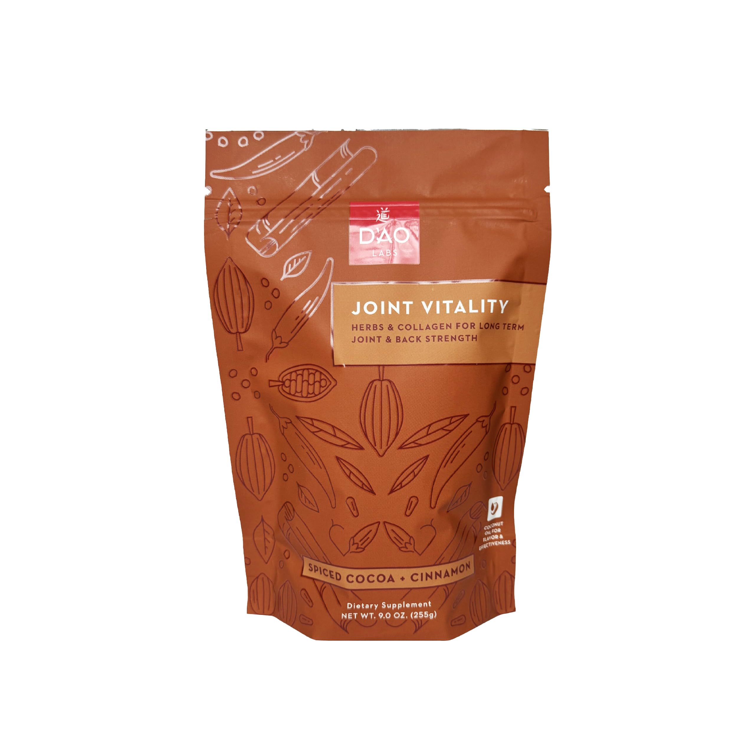 D'AO Labs Joint Vitality Powder - Joint Support - Du Huo Ji Shen Tang Traditional Chinese Herbal - Increased Mobility & Flexibility - Spiced Cocoa & Cinnamon Flavor - 15 Servings DAO LabsAu supplements