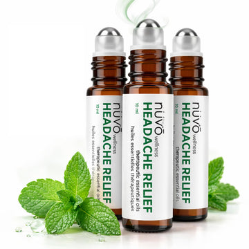 Migraine Relief Roll-On, Made with Peppermint, Lavender, Eucalyptus, & Other Aromatherapy Essential Oils, for Headaches, and Sore Muscles NUVO WELLNESSAu supplements