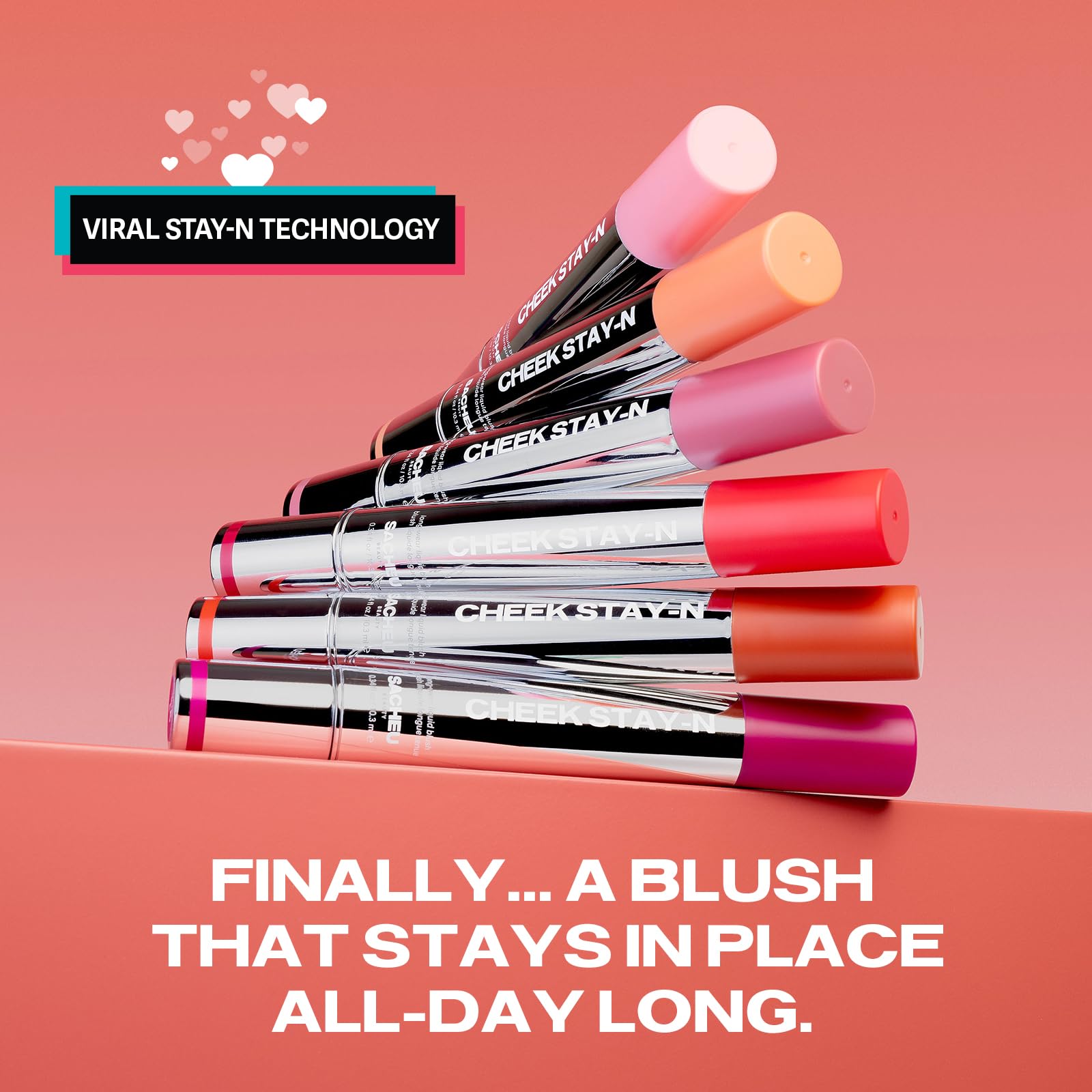 Sacheu Cheek STAY-N Liquid Blush for Cheeks — High Pigment, Buildable, Lightweight Cream Blush for Dewy & Radiant Flushed Cheeks — Long-lasting & Cruelty Free, I'm Guilty SacheuAu supplements