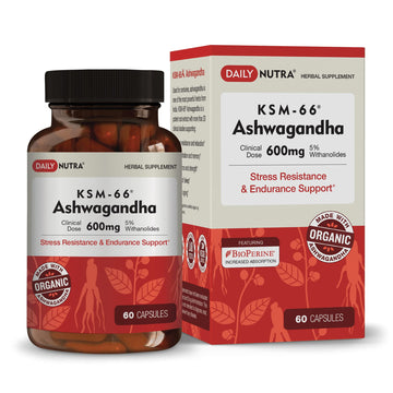 DailyNutra KSM-66 Ashwagandha 600mg Organic Root Extract - High Potency Supplement DailyNutraAu supplements