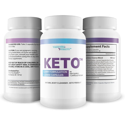 Keto Gummy Formulation Cleanse Capsules - Aid Cleansing & Detoxification - Help Flush GenericUS supplements