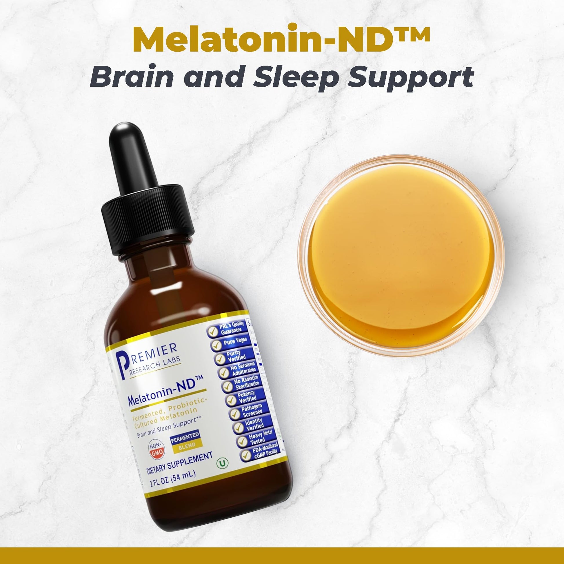 Premier Research Labs Melatonin-ND - Melatonin Liquid, Liquid Melatonin for Adults, Sublingual Melatonin Drops, Made with Organic Ingredients, Vegan Friendly - 2 Fl Oz (54 Servings) Premier Research LabsAu supplements