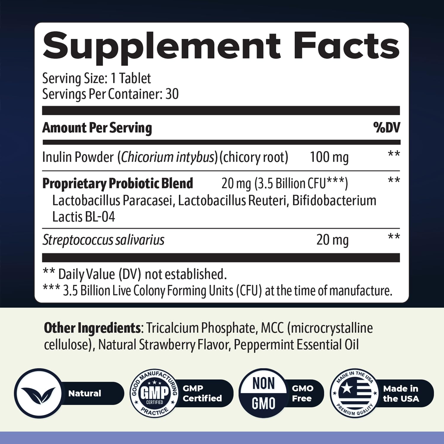 Nature’s NutriWave BrainSync Probiotic Supplement – Supports Daily Wellness & Gut-Brain Balance – 3.6 Billion CFU – 30 Dissolvable Tablets, 3 Month Supply Nature’s NutriWaveAu supplements
